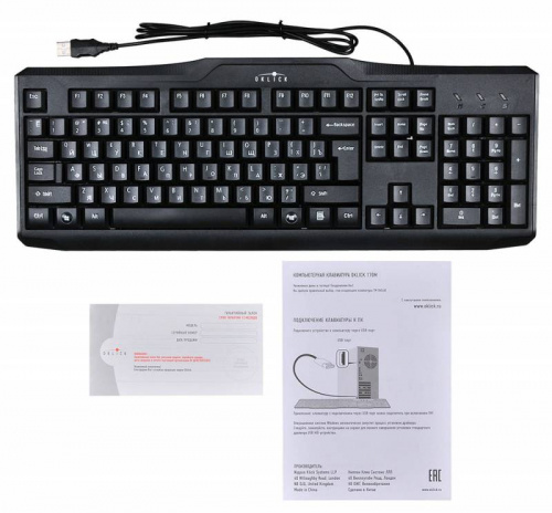 Клавиатура Оклик 170M черный USB (855272) фото 4