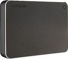 Жесткий диск Toshiba USB 3.0 4Tb HDTW240EB3CA Canvio Premium 2.5" темно-серый