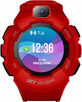 Смарт-часы Jet Kid Gear 50мм 1.44" TFT черный (GEAR RED+BLACK)