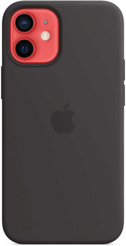 Чехол (клип-кейс) Apple для Apple iPhone 12 mini Silicone Case with MagSafe черный (MHKX3ZE/A) фото 3
