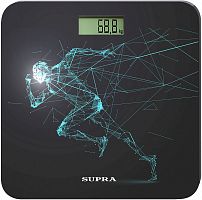Весы напольные электронные Supra BSS-2003N макс.180кг черный/рисунок
