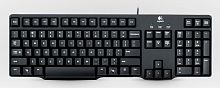 Клавиатура Logitech K100 Classic черный PS/2