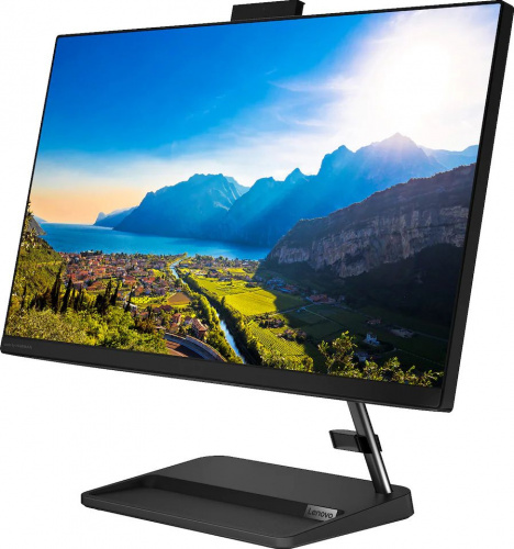 Моноблок Lenovo IdeaCentre 3 24ALC6 23.8" Full HD Ryzen 7 5700U (1.8) 16Gb 1Tb SSD256Gb RGr DVDRW Windows 10 GbitEth WiFi BT 90W клавиатура мышь Cam черный 1920x1080 фото 4