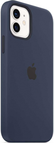 Чехол (клип-кейс) Apple для Apple iPhone 12/12 Pro Silicone Case with MagSafe темный ультрамарин (MHL43ZE/A) фото 4