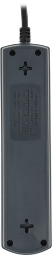 Сетевой фильтр Pilot m-MAX 3м (4 розетки) серый (коробка) фото 4