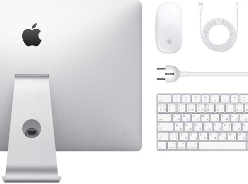 Моноблок Apple iMac MXWU2RU/A 27" 5K i5 10600 (3.3) 8Gb SSD512Gb Pro 5300 4Gb CR macOS GbitEth WiFi BT клавиатура мышь Cam серебристый/черный 5120x2880 фото 2