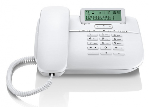 Телефон проводной Gigaset DA610 RUS белый фото 2