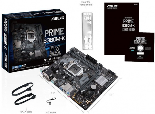 Материнская плата Asus PRIME B360M-K Soc-1151v2 Intel B360 2xDDR4 mATX AC`97 8ch(7.1) GbLAN+VGA+DVI фото 3