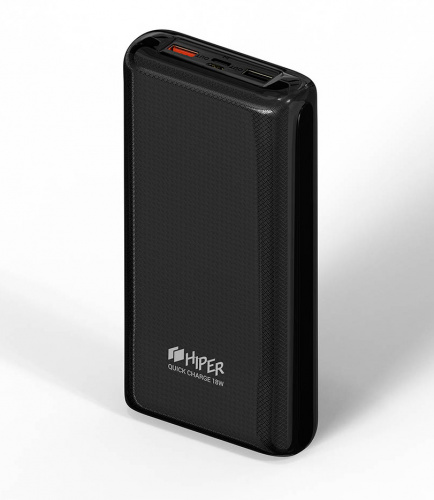 Мобильный аккумулятор Hiper Quick 30000 30000mAh 3A QC PD 2xUSB черный (QUICK 30000 BLACK) фото 3
