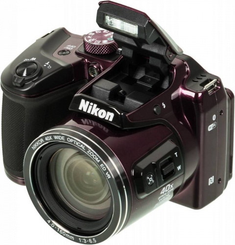 Фотоаппарат Nikon CoolPix B500 фиолетовый 16Mpix Zoom40x 3" 1080p SDXC/SD/SDHC CMOS 1x2.3 1minF turLCD HDMI/WiFi фото 8