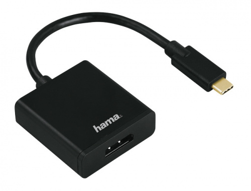 Переходник Hama 135725 DisplayPort (f)-USB Type-C (m) 0.1м черный
