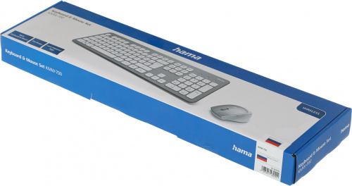 Клавиатура + мышь Hama KMW-700 клав:серебристый мышь:белый/серебристый USB 2.0 беспроводная slim фото 8