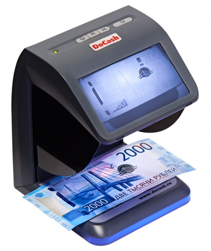 Детектор банкнот DoCash mini IR/UV/AS просмотровый мультивалюта фото 2