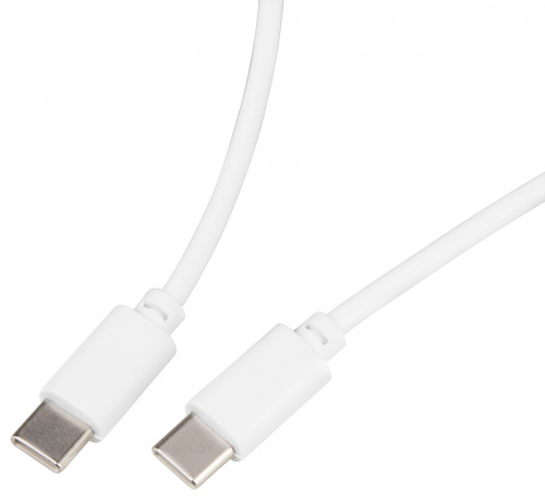 Кабель Buro PD15W USB Type-C (m)-USB Type-C (m) 1м белый фото 2