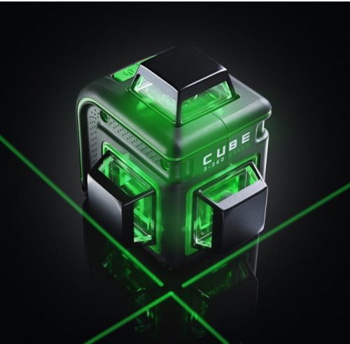 Лазерный нивелир Ada Cube 3-360 GREEN Professional Edition фото 3