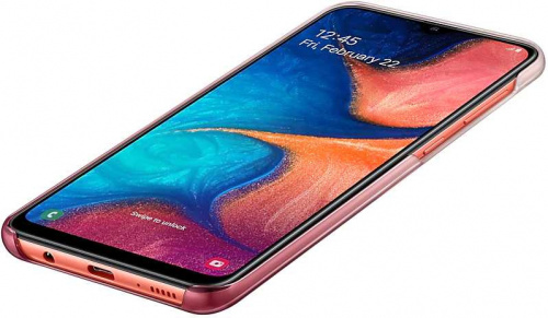 Чехол (клип-кейс) Samsung для Samsung Galaxy A20 Gradation Cover розовый (EF-AA205CPEGRU) фото 4