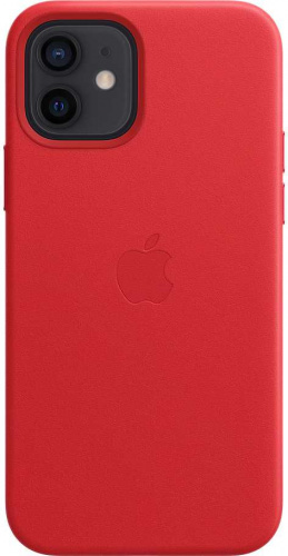 Чехол (клип-кейс) Apple для Apple iPhone 12/12 Pro Leather Case with MagSafe красный (MHKD3ZE/A) фото 6