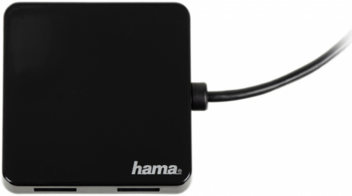 Разветвитель USB 2.0 Hama H-200121 4порт. черный (00200121) фото 5