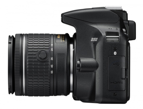 Зеркальный Фотоаппарат Nikon D3500 черный 24.2Mpix 18-55mm f/3.5-5.6 VR AF-P 3" 1080p Full HD SDXC Li-ion (с объективом) фото 2