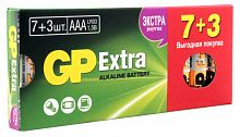 Батарея GP Extra Alkaline 24AX LR03 AAA (промо:7+3) (10шт)