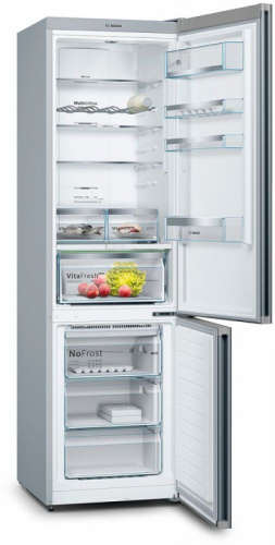 Холодильник Bosch KGN39LB31R черное стекло/серебристый металлик (двухкамерный) фото 2
