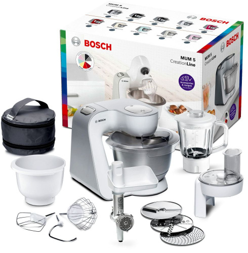 Кухонная машина Bosch MUM5824C планетар.вращ. 1000Вт белый фото 3