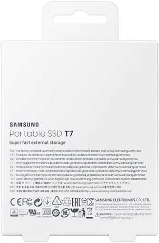 Накопитель SSD Samsung USB-C 2TB MU-PC2T0R/WW T7 1.8" красный фото 8