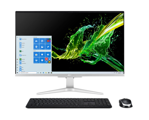 Моноблок Acer Aspire C27-962 27" Full HD i5 1035G1 (1)/8Gb/SSD256Gb/MX130 2Gb/Windows 10 Professional/GbitEth/WiFi/BT/65W/клавиатура/мышь/Cam/серебристый 1920x1080 фото 8