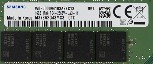 Память DDR4 16Gb 2666MHz Samsung M378A2G43MX3-CTD OEM PC4-21300 CL19 DIMM 288-pin 1.2В single rank фото 3