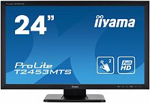 Монитор Iiyama 24" ProLite T2453MTS-B1 черный VA LED 6ms 16:9 DVI HDMI M/M матовая 250cd 178гр/178гр 1920x1080 D-Sub FHD Touch 6кг