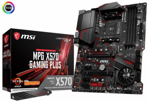 Материнская плата MSI MPG X570 GAMING PLUS Soc-AM4 AMD X570 4xDDR4 ATX AC`97 8ch(7.1) GbLAN RAID+HDMI фото 2