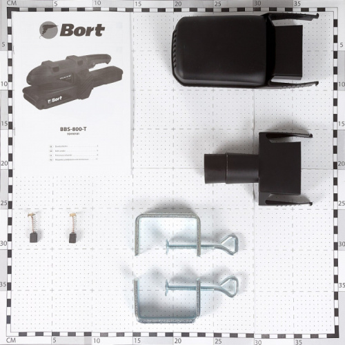 Ленточная шлифовальная машина Bort BBS-800-T 750Вт (ширина ленты 75мм) фото 4