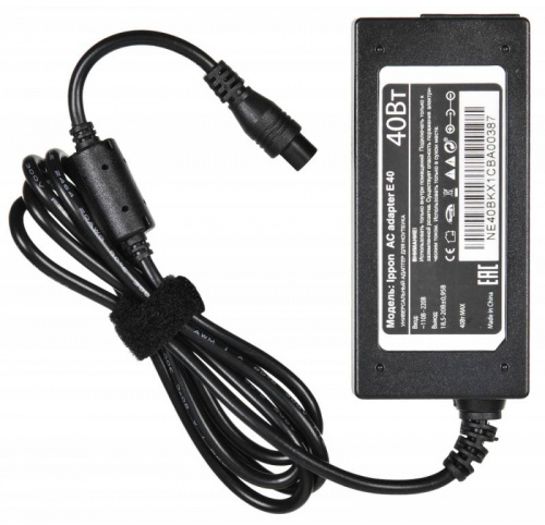 Блок питания Ippon E40 автоматический 40W 18.5V-20V 11-connectors 0.7A от бытовой электросети LED индикатор фото 7