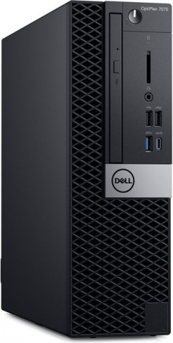 ПК Dell Optiplex 7070 SFF Core i9 9900 (3.1)/16Gb/SSD512Gb/UHDG 630/DVDRW/CR/Windows 10 Professional/GbitEth/WiFi/BT/200W/клавиатура/мышь/черный