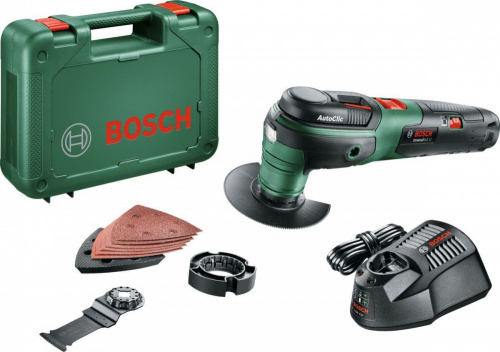 Многофункциональный инструмент Bosch UniversalMulti 12 зеленый/черный фото 2