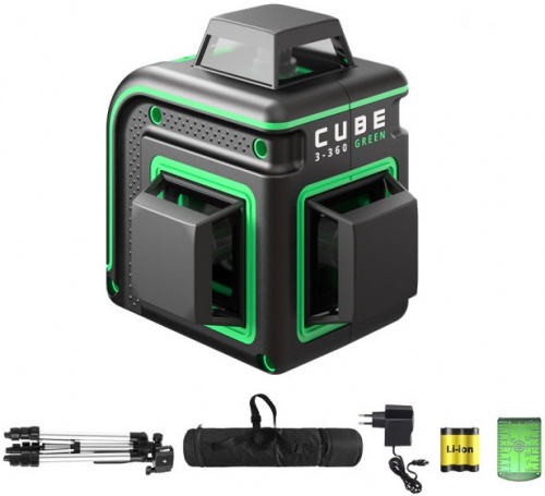 Лазерный нивелир Ada Cube 3-360 GREEN Professional Edition фото 6