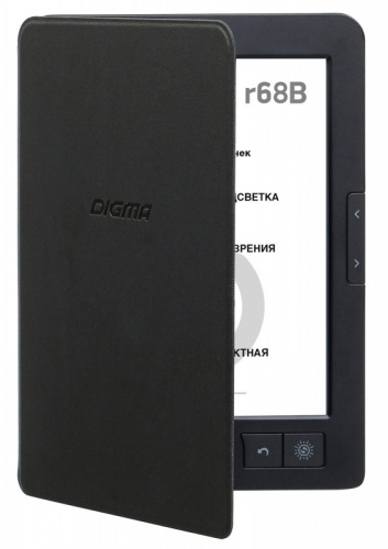 Электронная книга Digma R68B Cover 6" E-Ink Carta 800x600 600MHz/4Gb/microSDHC/подсветка дисплея черный (в компл.:обложка) фото 4