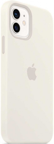 Чехол (клип-кейс) Apple для Apple iPhone 12/12 Pro Silicone Case with MagSafe белый (MHL53ZE/A) фото 6