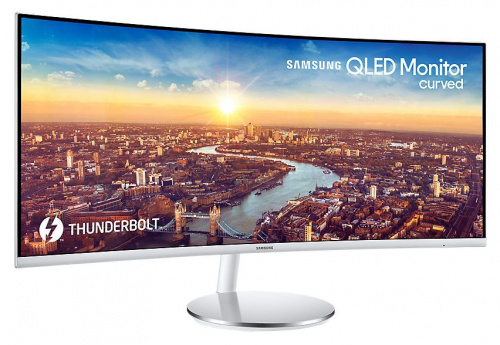 Монитор Samsung 34" C34J791WTI серебристый VA LED 4ms 21:9 HDMI M/M полуматовая HAS 3000:1 300cd 178гр/178гр 3440x1440 DisplayPort USB 7.7кг фото 6
