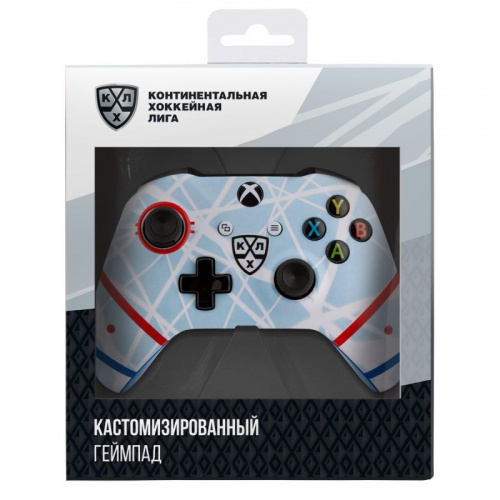 Геймпад Беспроводной Microsoft КХЛ Русский лед белый/серый для: Xbox One (TF5-00004-KHL-RI) фото 4
