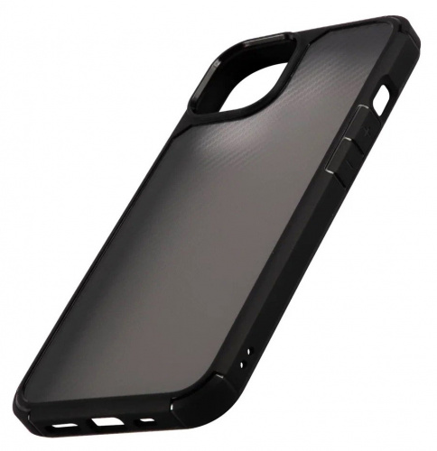 Чехол (клип-кейс) для Apple iPhone 13 Carbon Design Usams US-BH773 черный (матовый) (УТ000028126) фото 2