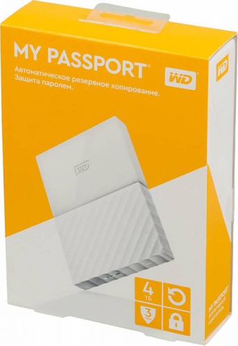 Жесткий диск WD Original USB 3.0 4Tb WDBUAX0040BWT-EEUE My Passport 2.5" белый фото 4