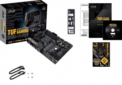 Материнская плата Asus TUF GAMING B450-PLUS II Soc-AM4 AMD B450 4xDDR4 ATX AC`97 8ch(7.1) GbLAN RAID+HDMI+DP фото 4