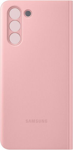 Чехол (флип-кейс) Samsung для Samsung Galaxy S21 Smart Clear View Cover розовый (EF-ZG991CPEGRU) фото 4