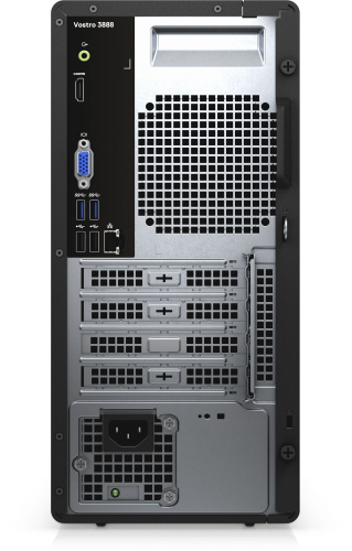 ПК Dell Vostro 3888 MT i3 10100 (3.6)/8Gb/SSD256Gb/UHDG 630/DVDRW/CR/Linux/GbitEth/WiFi/BT/260W/клавиатура/мышь/черный фото 3