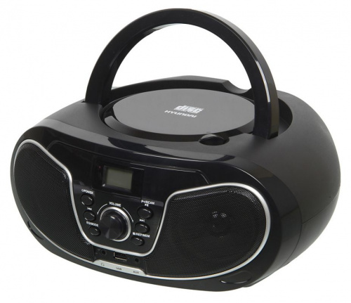 Аудиомагнитола Hyundai H-PCD140 черный/серый 4Вт/CD/CDRW/MP3/FM(dig)/USB фото 2