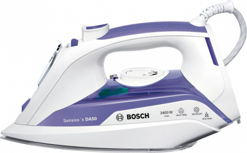Утюг Bosch TDA5024010 2400Вт белый/фиолетовый