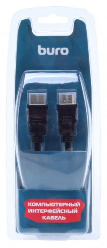 Кабель аудио-видео Buro HDMI 1.4 HDMI (m)/HDMI (m) 3м. Позолоченные контакты черный (BHP RET HDMI30) фото 5
