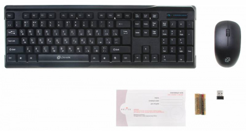 Клавиатура + мышь Оклик 230M клав:черный мышь:черный USB беспроводная (412900) фото 6