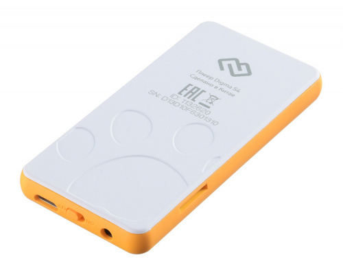 Плеер Hi-Fi Flash Digma S4 8Gb белый/оранжевый/1.8"/FM/microSDHC фото 7